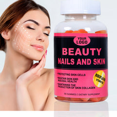 Vegan Collagen Jelly Gummies | Nourish Skin, Hair Nails | Boost Immunity Digestion | With Vitamins D3, A, C, E, B6, B12, Folate Zinc